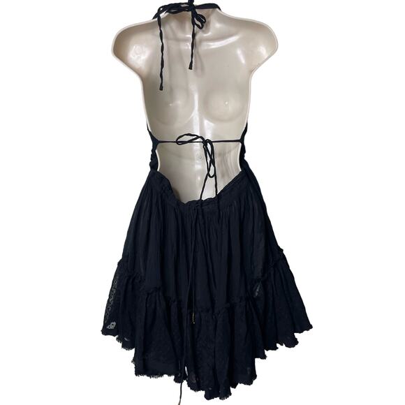 Free People 100 Degree Mini Dress Black Womens M NEW - Picture 4 of 10